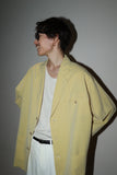 80-90’s MESSORI - 3 button light jacket in pastel yellow