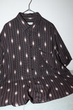 c90's Italian label - rayon abstract pattern shirt　①