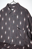 c90's Italian label - rayon abstract pattern shirt　①