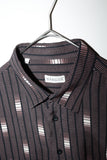 c90's Italian label - rayon abstract pattern shirt　①