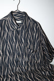 c90's Italina label - rayon abstract pattern shirt ②