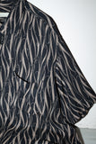 c90's Italina label - rayon abstract pattern shirt ②