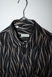c90's Italina label - rayon abstract pattern shirt ②