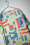 80-90’s PENNYBLACK - linen abstract painting pattern pullover