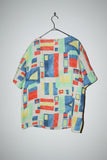 80-90’s PENNYBLACK - linen abstract painting pattern pullover