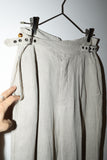 80’s French label - linen military sampling tuck trousers