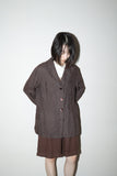 00’s European label - linen relaxed jacket