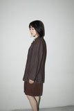 00’s European label - linen relaxed jacket