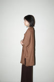 80's rayon relaxed shirt in mocha
