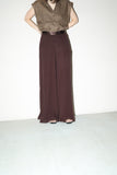 c90's silk sheer layered baggy trousers
