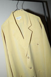 80-90’s MESSORI - 3 button light jacket in pastel yellow