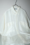 80-90's silk double pocket shirt