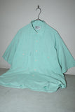 c80's Pierre Cardin - cotton shirt in pastel mint blue