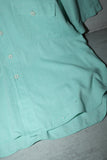 c80's Pierre Cardin - cotton shirt in pastel mint blue
