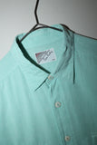 c80's Pierre Cardin - cotton shirt in pastel mint blue