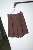 00-10's Massimo Dutti - linen tuck wide shorts