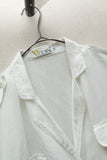 80’s Laurel by ESCADA - linen military essence blouse / made in West Germany