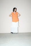 c00's linen layered frill maxi skirt