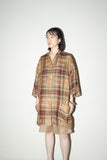 80's Max Mara- linen oversized shadow plaid jacket