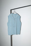 80-90's German label - sleeveless hooded jacket