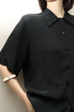 c90's acetate/silk blouse