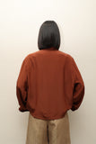 c80's terracotta silk blouse