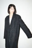 80's linen asymmetry front jacket