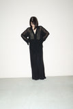 c90's European label - rayon sheer blouse