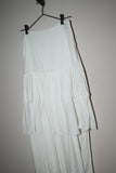 c00's linen layered frill maxi skirt