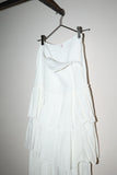 c00's linen layered frill maxi skirt