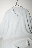 90's silk jacquard knit polo