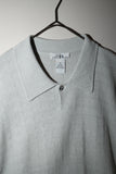 90's silk jacquard knit polo