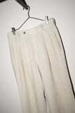 80-90's linen tuck trousers