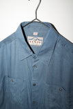 80's European label - rayon double pocket shirt