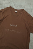 "NOT OK IS OK" tee #17 / OLD & NEW PROJECT