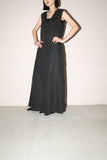 c90's linen maxi casual dress