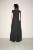 c90's linen maxi casual dress