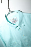 80's Italian label - cotton double pocket pale blue shirt