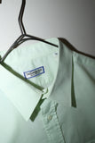 80-90's Yves Saint Laurent- dress shirt in pastel green