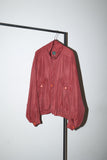 c80's European label - glossy silk jacket