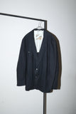 80-90's European label - cotton/linen unique design tailored jacket