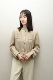 c1940s European vintage - rayon blouse