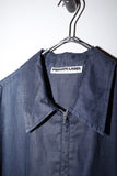 90-00's European label - linen oversized shirt jacket