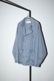 80s GIORGIO ARMANI - asymmetry front cotton gimick jacket