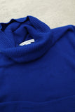 2000's Diane von Furstenberg - cashmere deformed turtle neck knit top