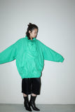 80s–90s ESPRIT - nylon oversized pullover in bright green