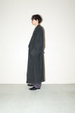 80's KENZO - maxi length, buttonless front gown coat