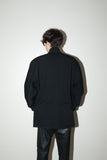 80s MOMENTO DUE (MARITHÉ + FRANCOIS GIRBAUD by Allegri) - 2-way neck wool gabardine  tailored jacket -era 1980’s