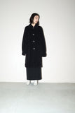 90-00's SPORTMAX - wool/cashmere black midi coat