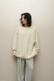 80-90's SISLEY - oversized knit sweater